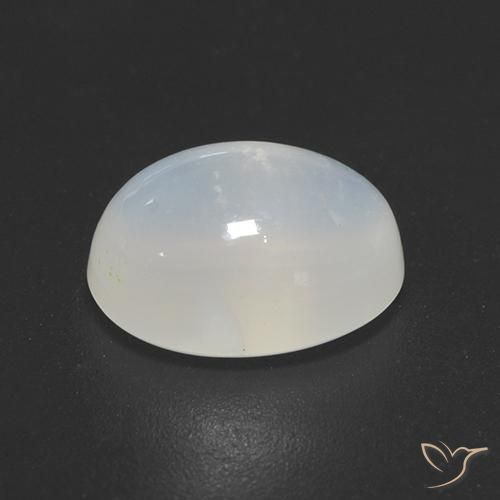 Pietra di luna Bianco crema naturale da 2.08 ct, Ovale, Trasparente