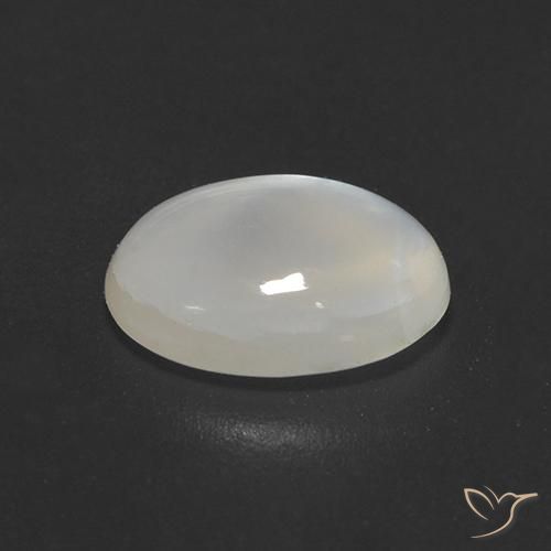 Pietra di luna Bianco crema naturale da 1.50 ct, Ovale, Trasparente
