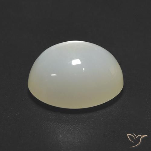Pietra di luna Bianco crema naturale da 2.20 ct, Ovale, Traslucido