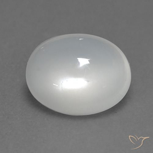 Pietra di luna Bianco traslucido naturale da 1.88 ct, Taglio ovale, Trasparente