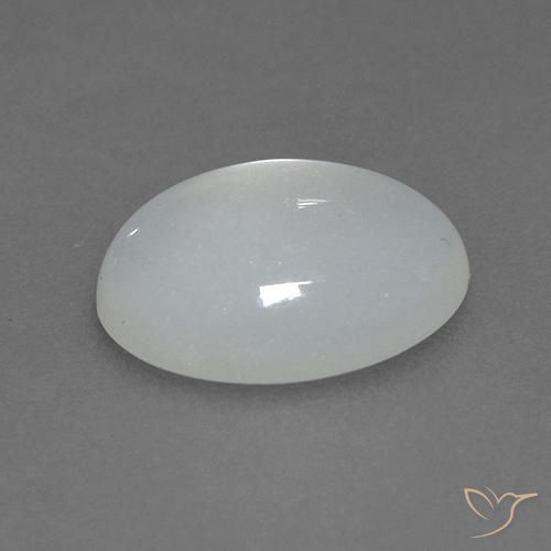 Pietra di luna Bianco traslucido naturale da 1.49 ct, Ovale, Trasparente