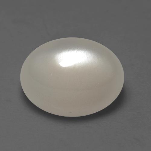 Pietra di luna naturale bianco da 2,22 ct, taglio ovale, traslucido
