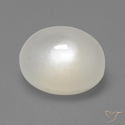 2.31ct Naturale Bianco crema Pietra di luna, Ovale, Traslucido