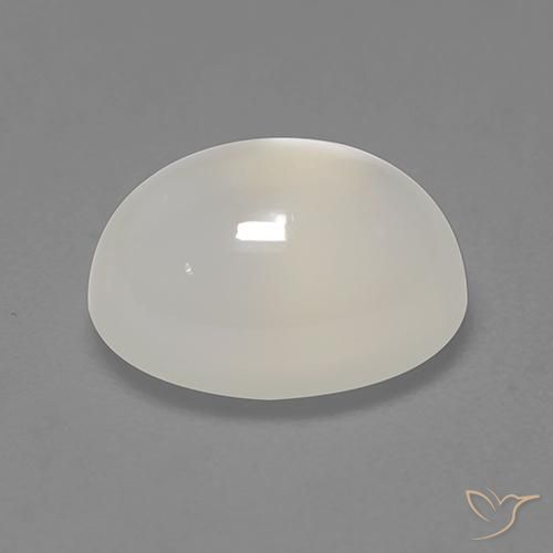 Pietra di luna Bianco naturale da 2.11 ct, Ovale, Traslucido