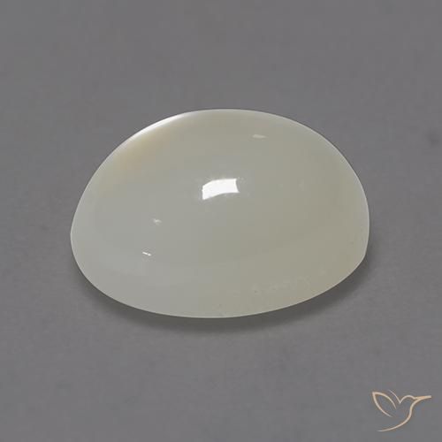Pietra di luna Bianco naturale da 2.17 ct, Ovale, Traslucido