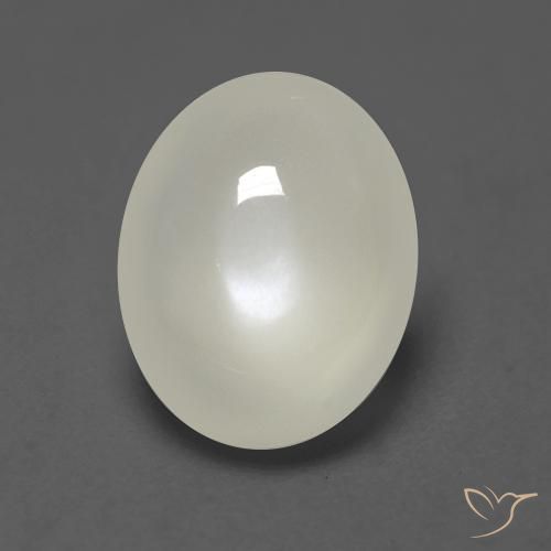 2.03ct Naturale bianco perla Pietra di luna, Ovale, Trasparente