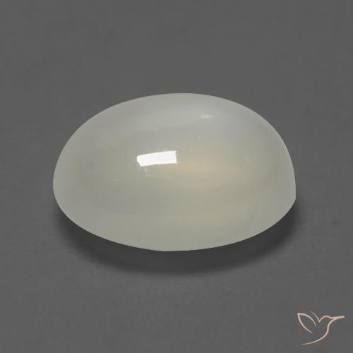 Pietra di luna bianco perla naturale da 2.03 ct, Ovale, Trasparente