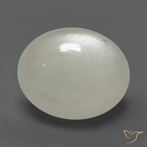 Pietra di luna Bianco caldo naturale da 2.54 ct, Ovale, Traslucido
