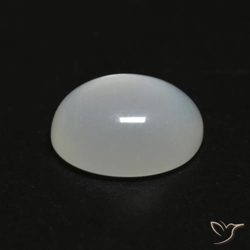 Pietra di luna Bianco traslucido naturale da 3.73 ct, Ovale, Trasparente