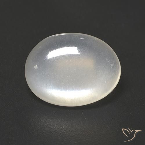 1.93ct Naturale Bianco traslucido Pietra di luna, Ovale, Trasparente