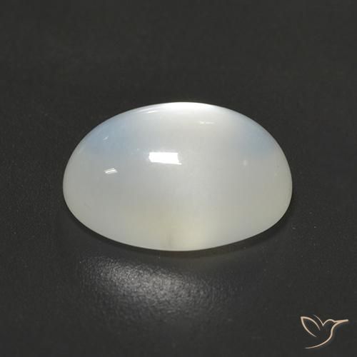 Pietra di luna Bianco traslucido naturale da 2.59 ct, Ovale, Traslucido