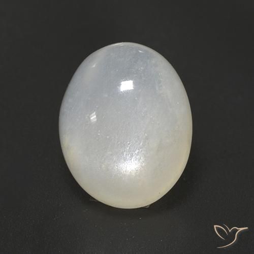 Pietra di luna Bianco traslucido naturale da 2.51 ct, Ovale, Traslucido