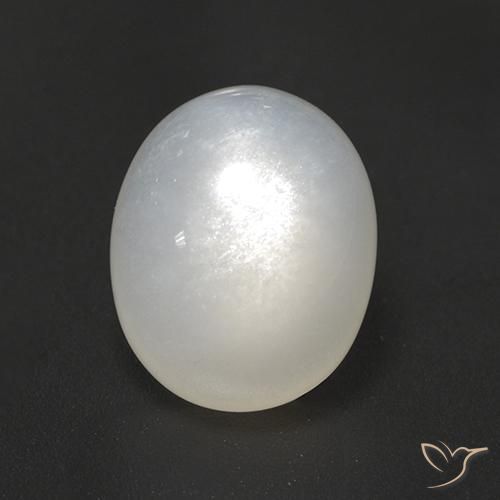 3.02ct Naturale Bianco traslucido Pietra di luna, Ovale, Traslucido