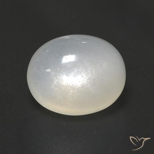 Pietra di luna Bianco traslucido naturale da 3.02 ct, Ovale, Traslucido