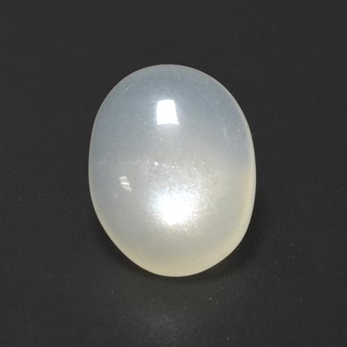 Pietra di luna Bianco traslucido naturale da 1.84 ct, Taglio ovale, Traslucido