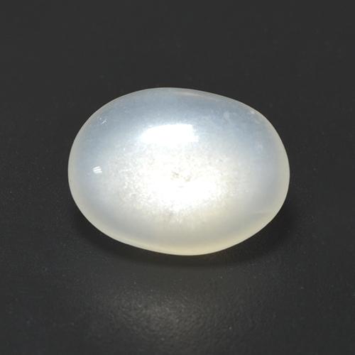 Pietra di luna Bianco traslucido naturale da 1.84 ct, Taglio ovale, Traslucido