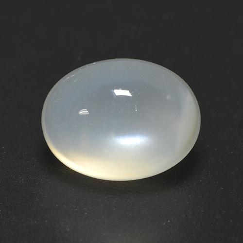 Pietra di luna naturale bianco da 2,01 ct, taglio ovale, trasparente