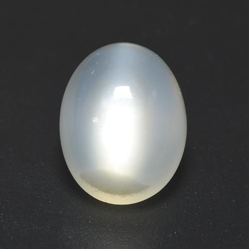 Pietra di luna naturale bianco da 2,01 ct, taglio ovale, trasparente
