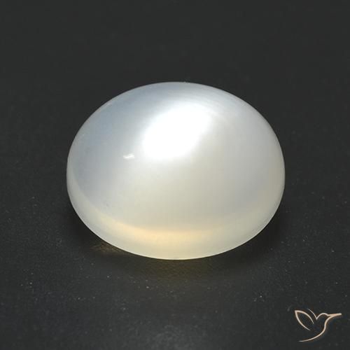 2.51ct Naturale Bianco caldo Pietra di luna, Ovale, Traslucido