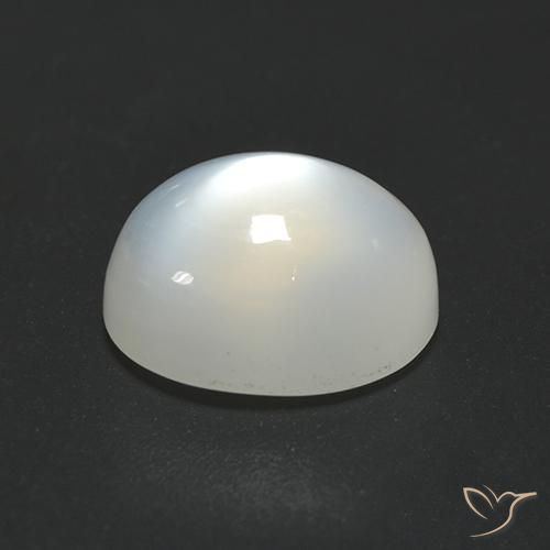 Pietra di luna Bianco caldo naturale da 2.51 ct, Ovale, Traslucido