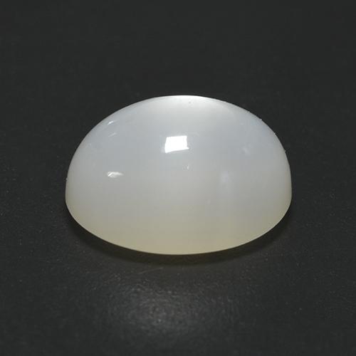 Pietra di luna naturale bianco da 2,19 ct, taglio ovale, traslucido