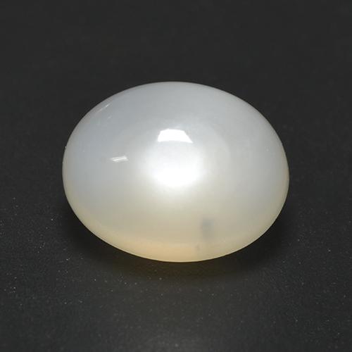 Pietra di luna naturale bianco da 2,19 ct, taglio ovale, traslucido