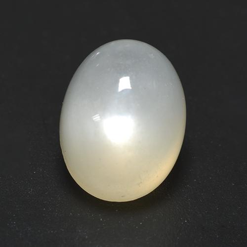 Pietra di luna Bianco naturale da 2.36 ct, Taglio ovale, Traslucido