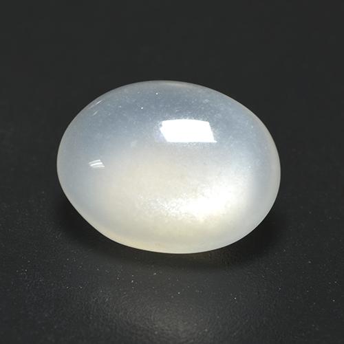Pietra di luna naturale bianco da 2,25 ct, taglio ovale, traslucido