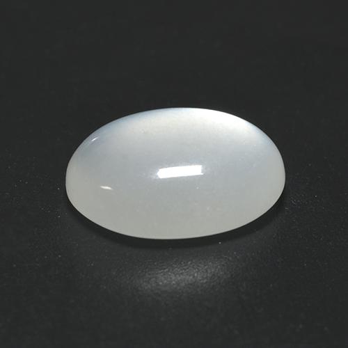 Pietra di luna naturale bianco da 2,25 ct, taglio ovale, traslucido