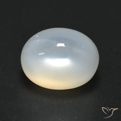 2.40ct Naturale Bianco traslucido Pietra di luna, Ovale, Traslucido