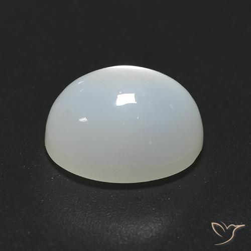 Pietra di luna Bianco traslucido naturale da 2.40 ct, Ovale, Traslucido