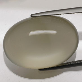 Pietra di luna Color crema naturale da 41.03 ct, Taglio ovale, Trasparente