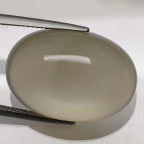 Pietra di luna Color crema naturale da 41.03 ct, Taglio ovale, Trasparente