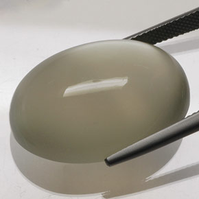 Pietra di luna Color crema naturale da 41.03 ct, Taglio ovale, Trasparente