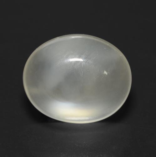 Pietra di luna Bianco caldo naturale da 3.78 ct, Taglio ovale, Trasparente