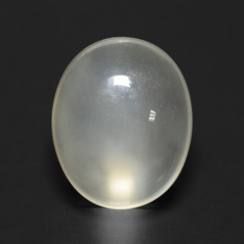 Pietra di luna Bianco caldo naturale da 3.78 ct, Taglio ovale, Trasparente