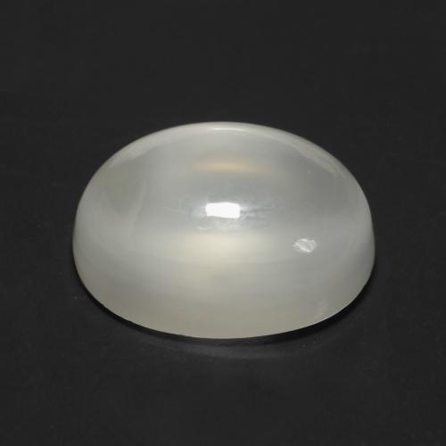 Pietra di luna Bianco caldo naturale da 3.78 ct, Taglio ovale, Trasparente