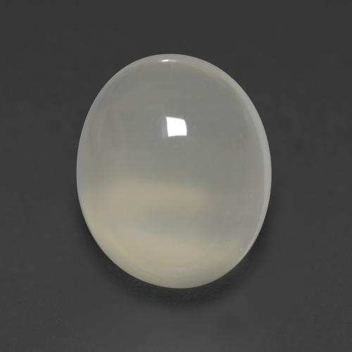 Pietra di luna naturale grigio da 4,22 ct, taglio ovale, trasparente