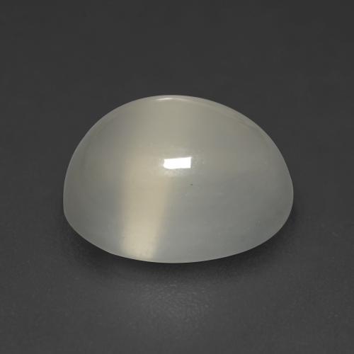 Pietra di luna naturale grigio da 4,22 ct, taglio ovale, trasparente