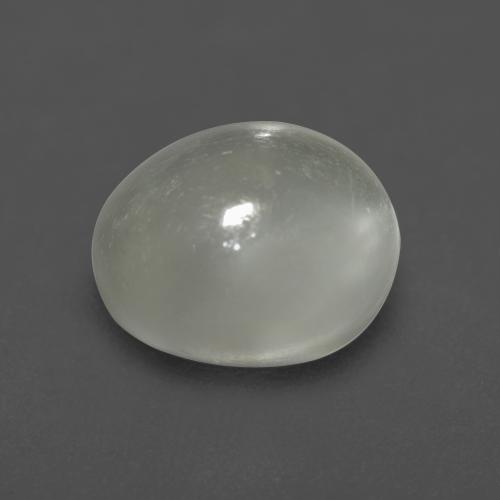 Pietra di luna Bianco caldo naturale da 1.55 ct, Taglio ovale, Trasparente