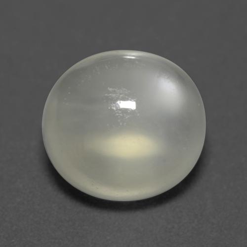 Pietra di luna naturale bianco da 5,26 ct, taglio ovale, trasparente