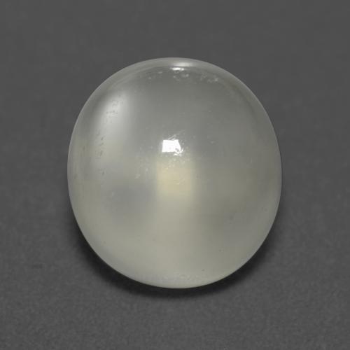 Pietra di luna naturale bianco da 5,26 ct, taglio ovale, trasparente