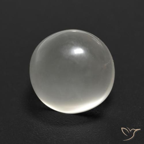 2.27ct Naturale Bianco caldo Pietra di luna, Rotondo, Trasparente