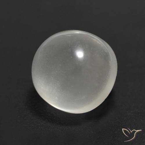 Pietra di luna Bianco caldo naturale da 2.27 ct, Rotondo, Trasparente