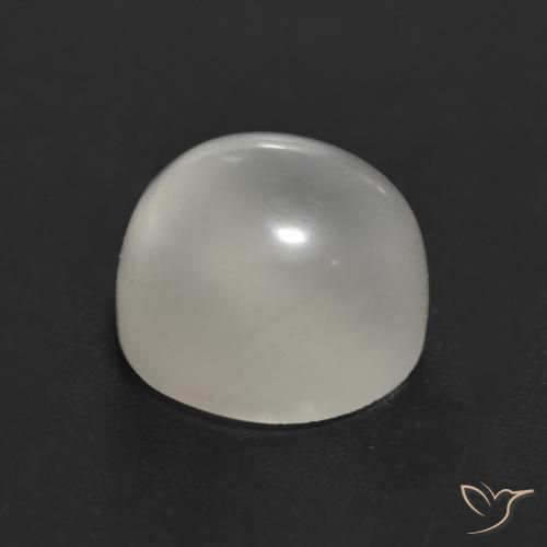 Pietra di luna Bianco caldo naturale da 2.27 ct, Rotondo, Trasparente