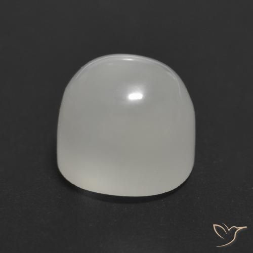 Pietra di luna Bianco traslucido naturale da 1.99 ct, Taglio rotondo, Trasparente