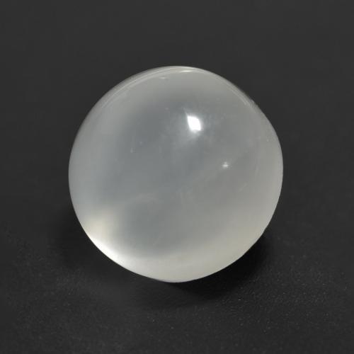 Pietra di luna Bianco traslucido naturale da 2.16 ct, Taglio rotondo, Trasparente