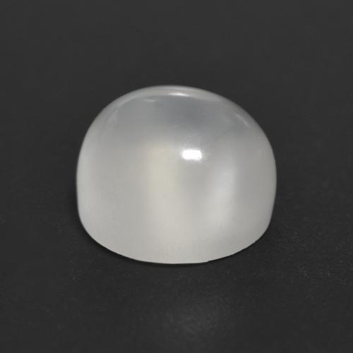 Pietra di luna Bianco traslucido naturale da 2.16 ct, Taglio rotondo, Trasparente