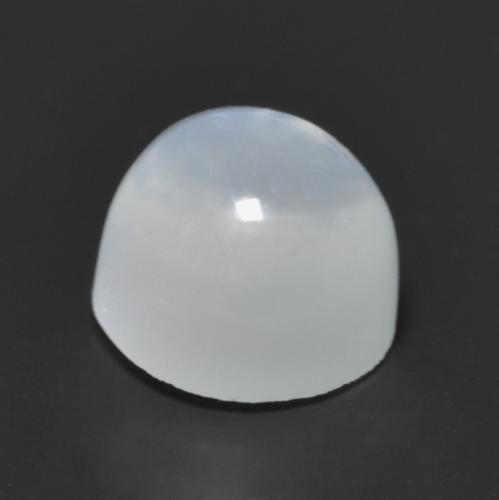 Pietra di luna Bianco traslucido naturale da 1.26 ct, Taglio rotondo, Trasparente