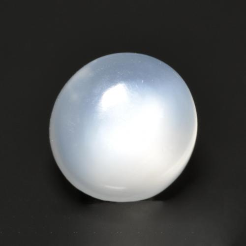 Pietra di luna naturale bianco da 1,45 ct, taglio rotondo, traslucido